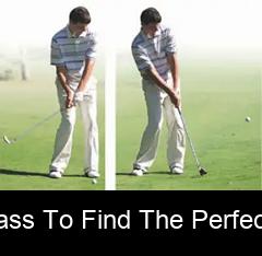 Brush the grass to find the perfect ball position