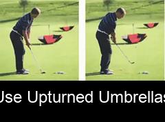 Use upturned umbrellas
